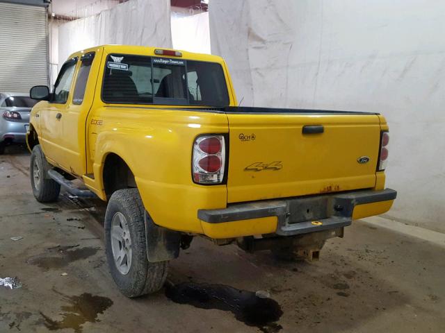 1FTZR45E42PA71625 - 2002 FORD RANGER SUP YELLOW photo 3