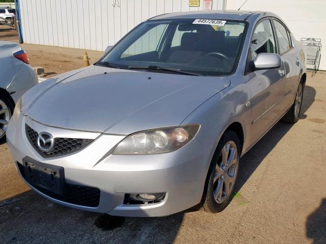 JM1BK32F281117557 - 2008 MAZDA 3 I SILVER photo 2