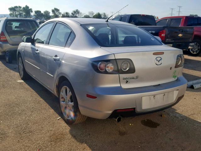 JM1BK32F281117557 - 2008 MAZDA 3 I SILVER photo 3