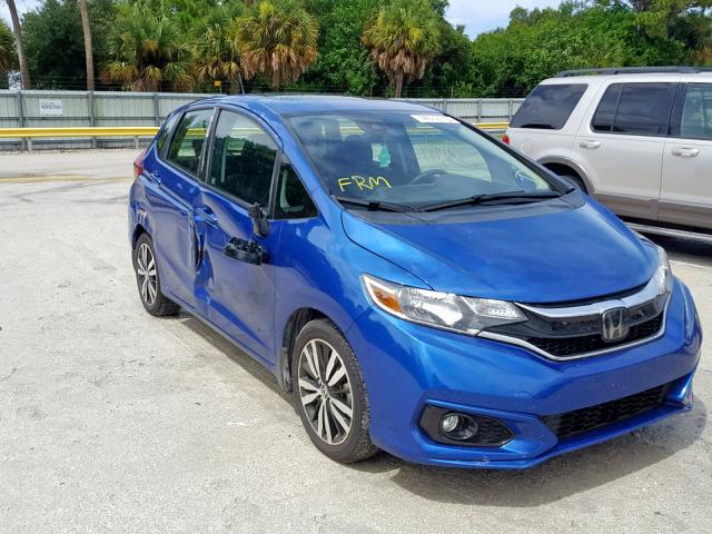 3HGGK5H87JM718919 - 2018 HONDA FIT EX BLUE photo 1