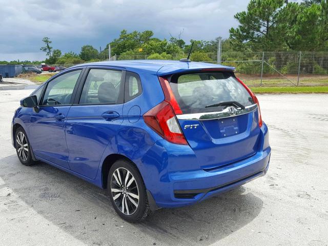 3HGGK5H87JM718919 - 2018 HONDA FIT EX BLUE photo 3