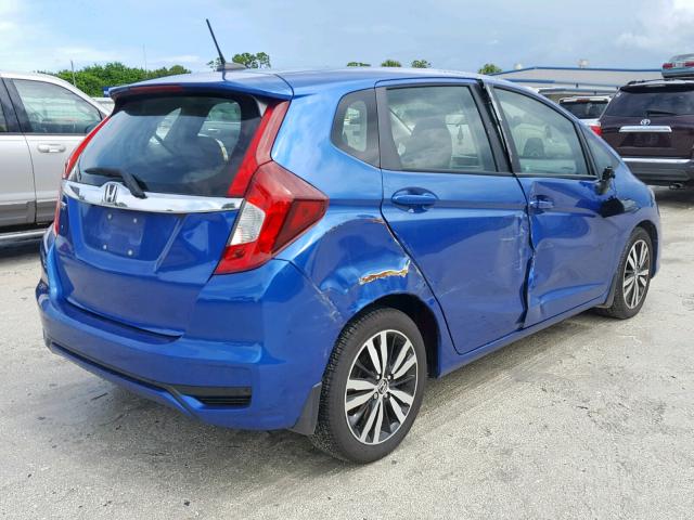 3HGGK5H87JM718919 - 2018 HONDA FIT EX BLUE photo 4