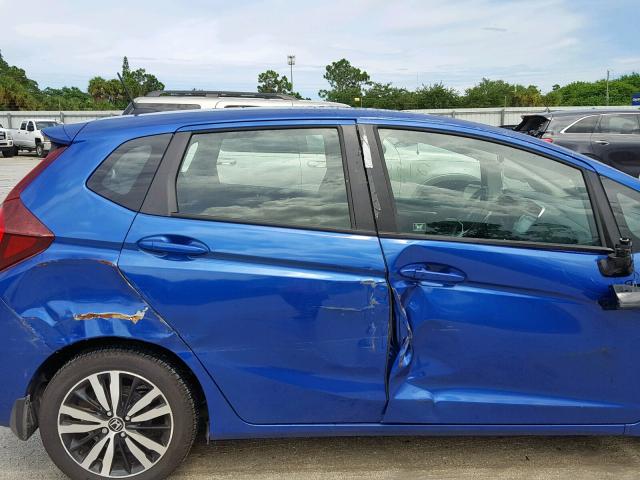 3HGGK5H87JM718919 - 2018 HONDA FIT EX BLUE photo 9