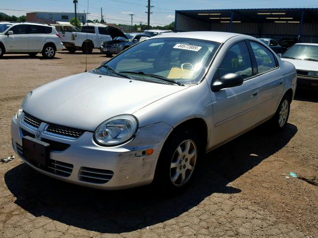 1B3ES56C75D162529 - 2005 DODGE NEON SXT GRAY photo 2