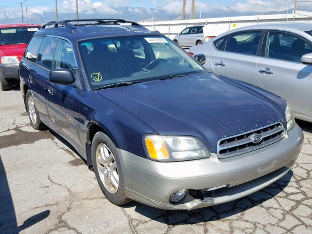 4S3BH675517678385 - 2001 SUBARU LEGACY OUT BLUE photo 1