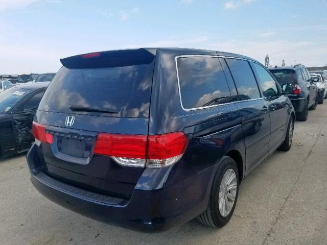 5FNRL38229B056610 - 2009 HONDA ODYSSEY LX BLUE photo 4