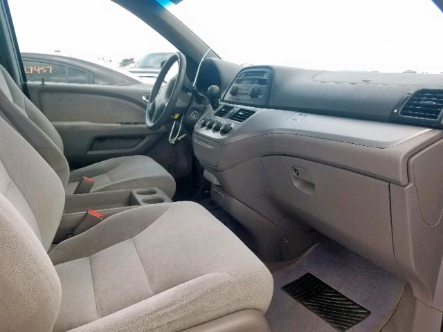 5FNRL38229B056610 - 2009 HONDA ODYSSEY LX BLUE photo 5