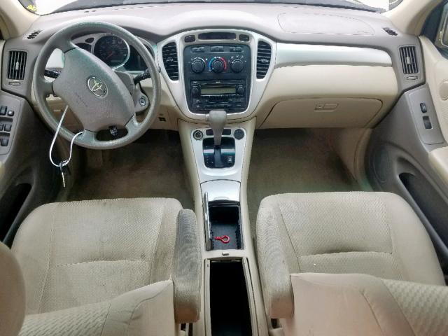 JTEGP21A960100700 - 2006 TOYOTA HIGHLANDER TAN photo 9