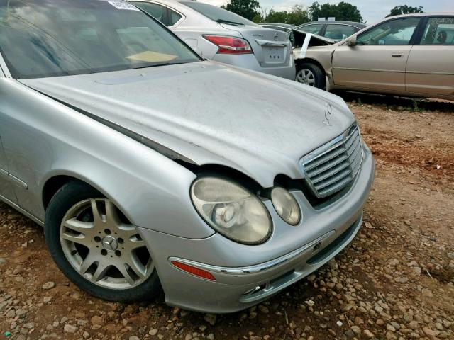 WDBUF65J93A289879 - 2003 MERCEDES-BENZ E 320 SILVER photo 9