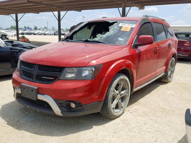 3C4PDCGB3GT199134 - 2016 DODGE JOURNEY CR RED photo 2