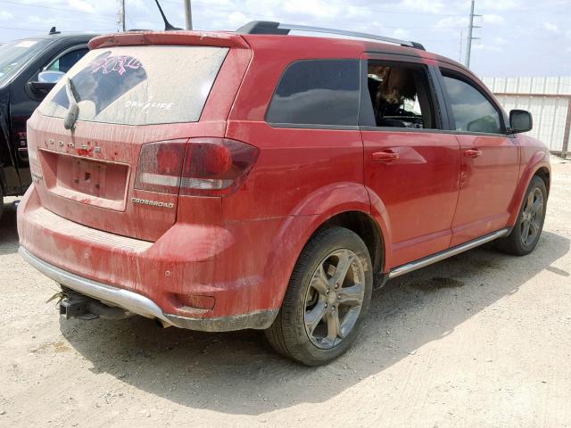 3C4PDCGB3GT199134 - 2016 DODGE JOURNEY CR RED photo 4