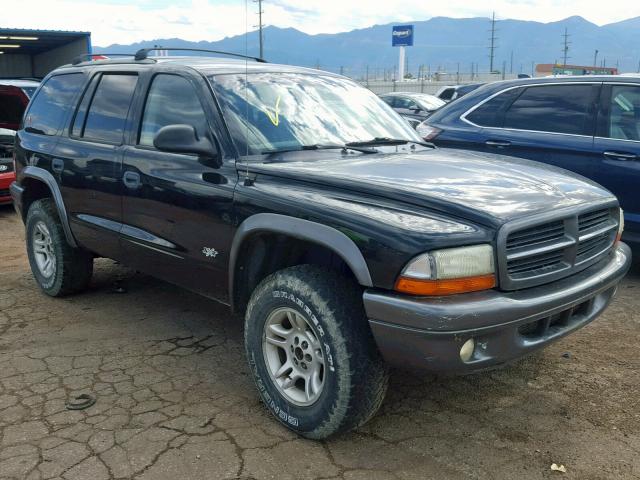 1B8HS38N92F140896 - 2002 DODGE DURANGO SP BLACK photo 1