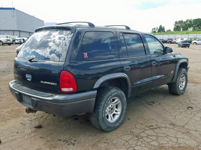 1B8HS38N92F140896 - 2002 DODGE DURANGO SP BLACK photo 4