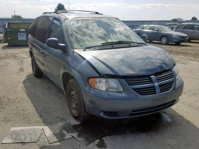 1D4GP45R06B605015 - 2006 DODGE CARAVAN SX BLUE photo 1