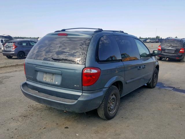 1D4GP45R06B605015 - 2006 DODGE CARAVAN SX BLUE photo 4