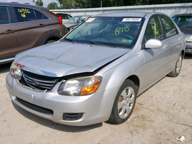 KNAFE222695665214 - 2009 KIA SPECTRA EX SILVER photo 2