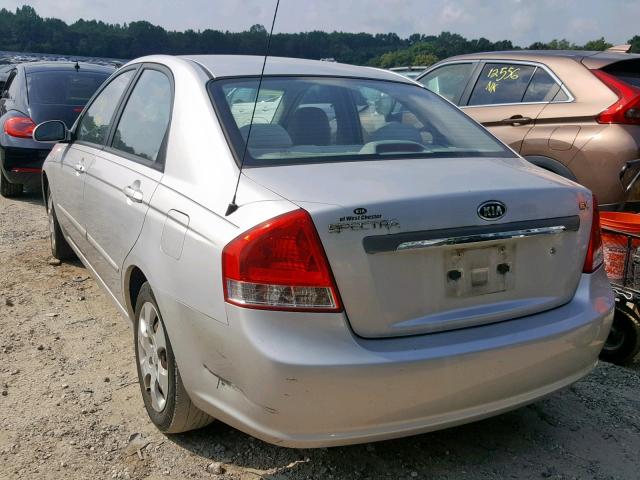 KNAFE222695665214 - 2009 KIA SPECTRA EX SILVER photo 3