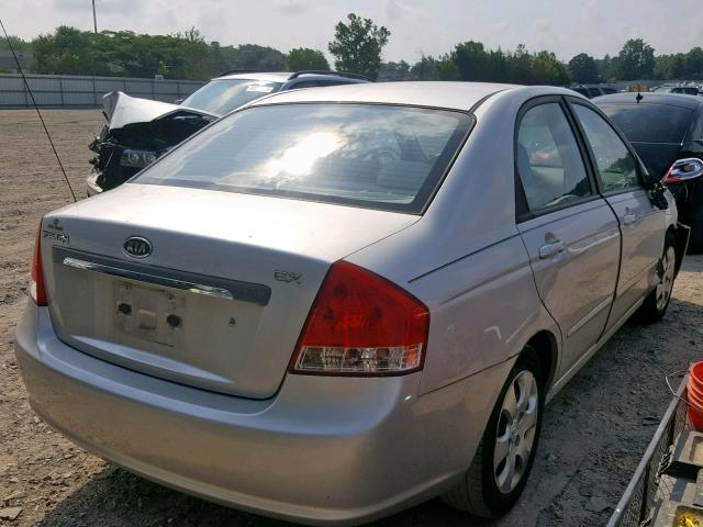 KNAFE222695665214 - 2009 KIA SPECTRA EX SILVER photo 4