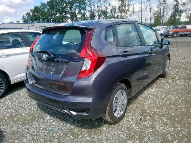 3HGGK5H48KM703621 - 2019 HONDA FIT LX CHARCOAL photo 4