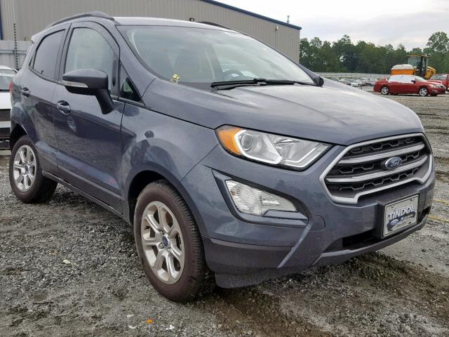 MAJ3S2GE3KC269881 - 2019 FORD ECOSPORT S GRAY photo 1