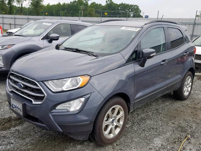 MAJ3S2GE3KC269881 - 2019 FORD ECOSPORT S GRAY photo 2