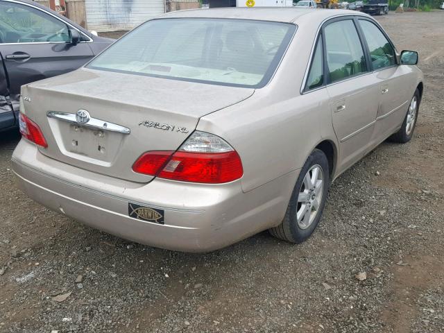 4T1BF28BX3U324350 - 2003 TOYOTA AVALON BEIGE photo 4