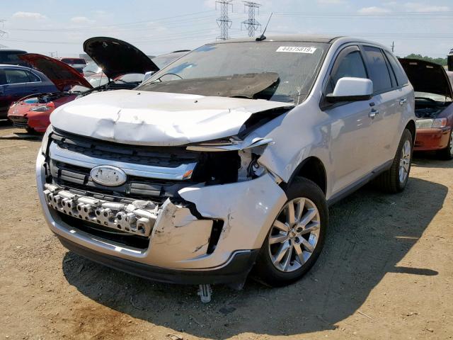 2FMDK3JC3BBA80168 - 2011 FORD EDGE SEL SILVER photo 2