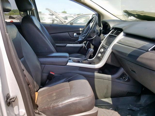 2FMDK3JC3BBA80168 - 2011 FORD EDGE SEL SILVER photo 5