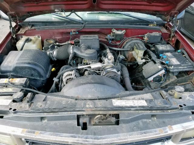 1GCEK19R4VE261021 - 1997 CHEVROLET GMT-400 K1 BURGUNDY photo 7