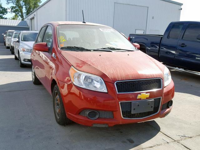 KL1TD6DE3AB115389 - 2010 CHEVROLET AVEO LS RED photo 1