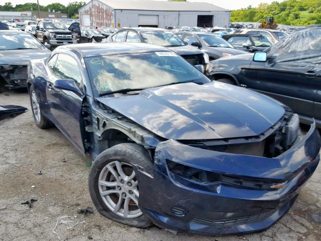 2G1FB1E32F9264485 - 2015 CHEVROLET CAMARO LS BLUE photo 1