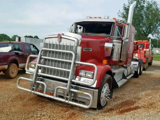 1XKWDB9XX9R248912 - 2009 KENWORTH CONSTRUCTI RED photo 2