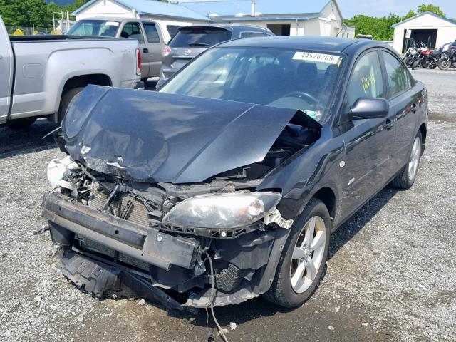 JM1BK323861455452 - 2006 MAZDA 3 S BLACK photo 2