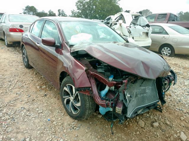 1HGCR2F31GA078664 - 2016 HONDA ACCORD LX BURGUNDY photo 1