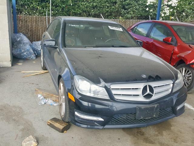 WDDGF4HB4CA623698 - 2012 MERCEDES-BENZ C 250 BLACK photo 1