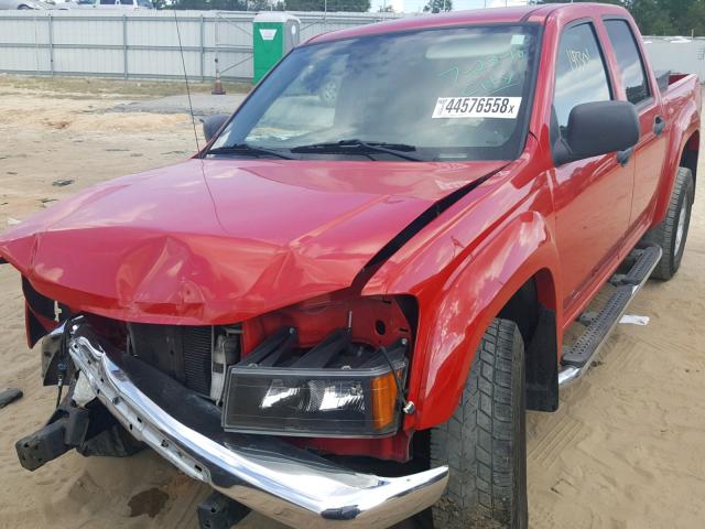 1GTDS136968248470 - 2006 GMC CANYON RED photo 2