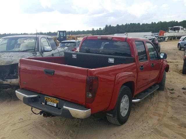 1GTDS136968248470 - 2006 GMC CANYON RED photo 4