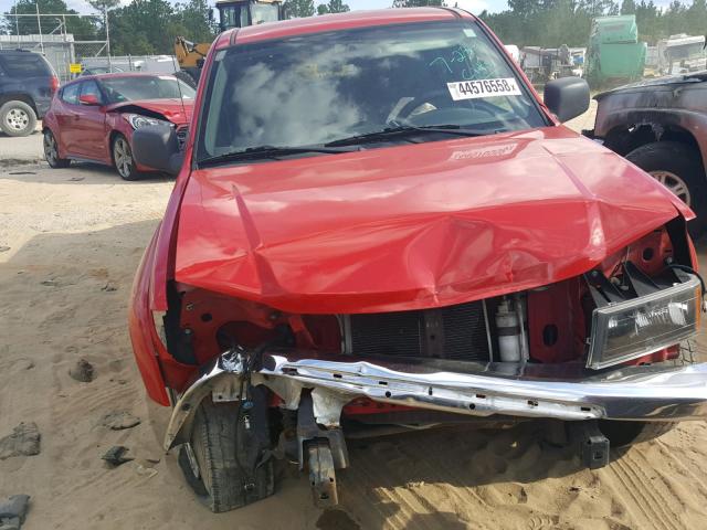 1GTDS136968248470 - 2006 GMC CANYON RED photo 9