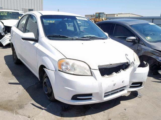 KL1TD5DE7AB060200 - 2010 CHEVROLET AVEO LS WHITE photo 1