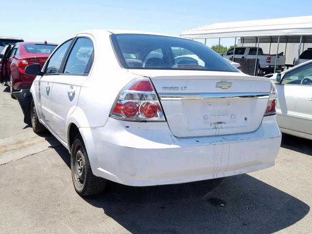 KL1TD5DE7AB060200 - 2010 CHEVROLET AVEO LS WHITE photo 3