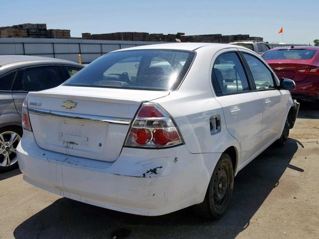 KL1TD5DE7AB060200 - 2010 CHEVROLET AVEO LS WHITE photo 4