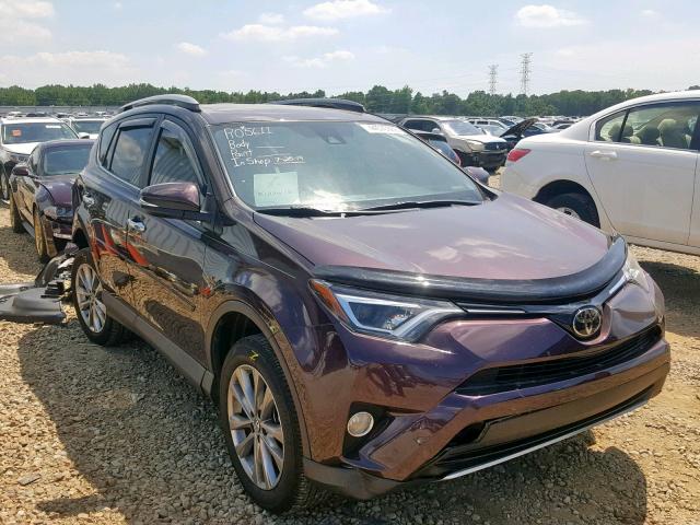 2T3YFREV1HW364624 - 2017 TOYOTA RAV4 LIMIT BURGUNDY photo 1