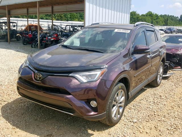 2T3YFREV1HW364624 - 2017 TOYOTA RAV4 LIMIT BURGUNDY photo 2