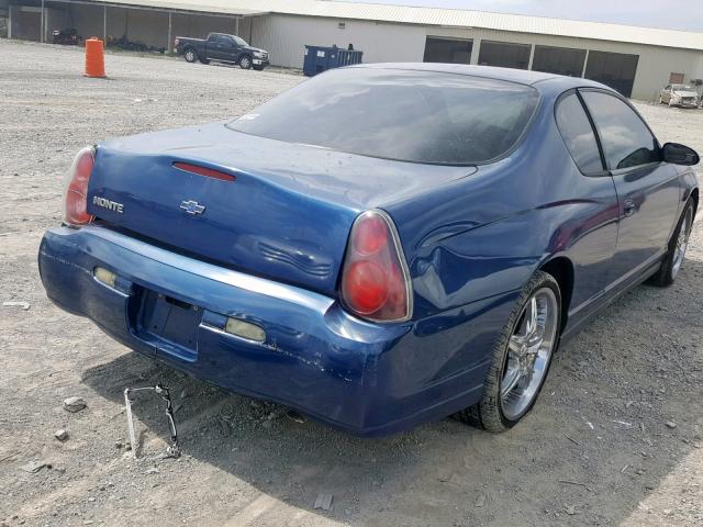 2G1WW12E459278364 - 2005 CHEVROLET MONTE CARL BLUE photo 4