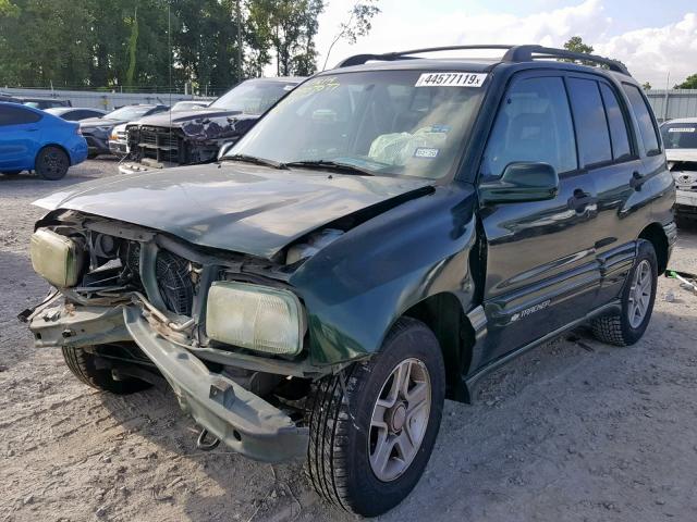 2CNBE634X46902787 - 2004 CHEVROLET TRACKER LT GREEN photo 2