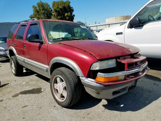 1GNDT13W0W2179630 - 1998 CHEVROLET BLAZER BURGUNDY photo 1