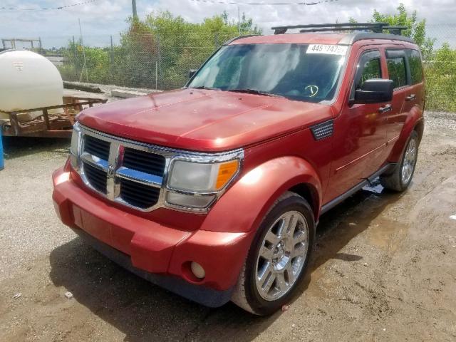 1D8GT58K08W236537 - 2008 DODGE NITRO SLT RED photo 2