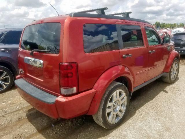 1D8GT58K08W236537 - 2008 DODGE NITRO SLT RED photo 4