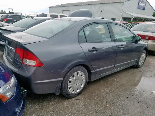 2HGFA16259H018588 - 2009 HONDA CIVIC DX GRAY photo 4