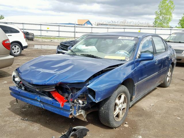 2G1WH52K139271070 - 2003 CHEVROLET IMPALA LS BLUE photo 2